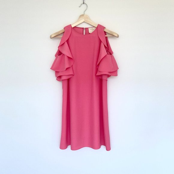 kate spade Dresses & Skirts - Kate Spade Cold Shoulder Shift Dress. Petunia Pink. XS